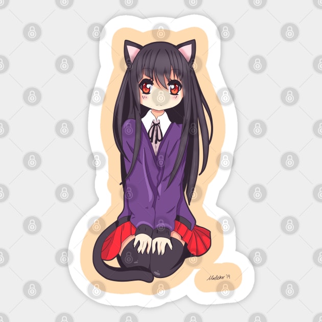 Neko Girl Sticker by Modeko